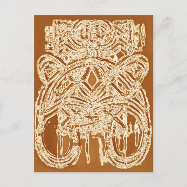 Vielen Dank für Ihre Anmerkung Ethnic Abstrakt Fin Postkarte (Vorderseite)