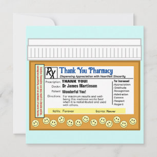 Vielen Dank für Ihre Apotheke Dankeskarte