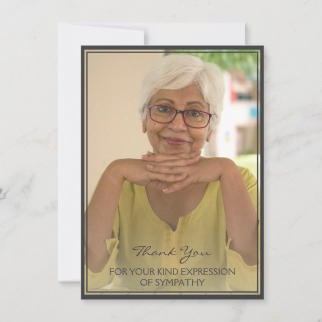 Vielen Dank für Ihre Art von Beileid (Vorderseite)