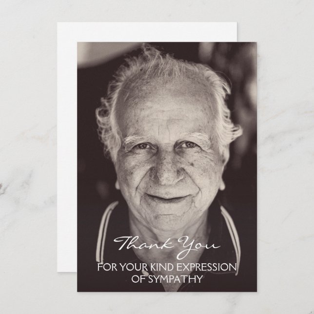 Vielen Dank für Ihre Art von Beileid (Vorne/Hinten)