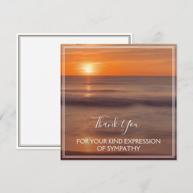 Vielen Dank für Ihre Art von Beileid (Vorne/Hinten)