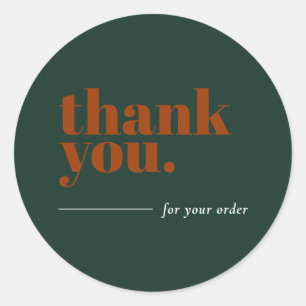 Vielen Dank für Ihre Aufkleber für das grüne Orang