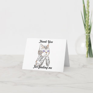 Vielen Dank für Ihre Aufmerksamkeit bei der Katze Dankeskarte