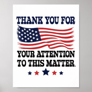 Vielen Dank für Ihre Aufmerksamkeit für diese USA- Poster