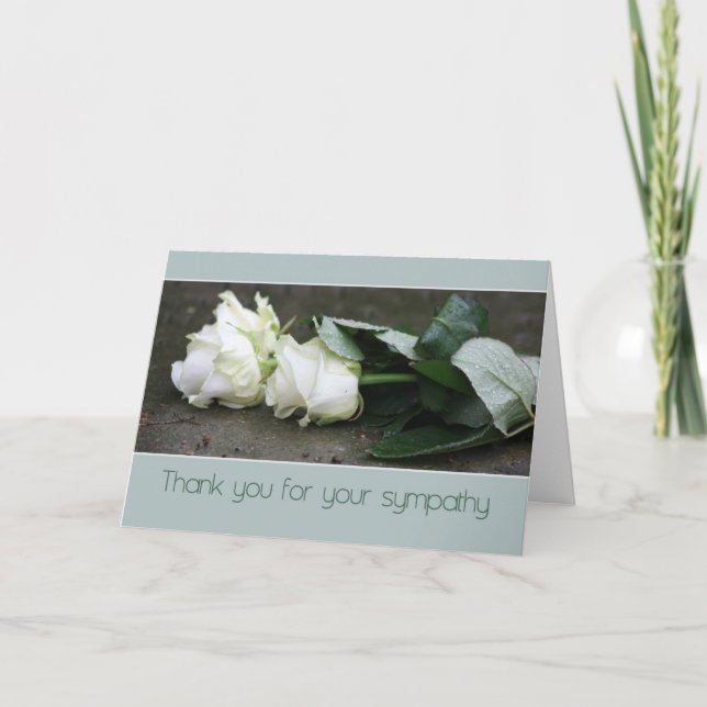 Vielen Dank für Ihre Beileid-Karte Dankeskarte (Vorderseite)