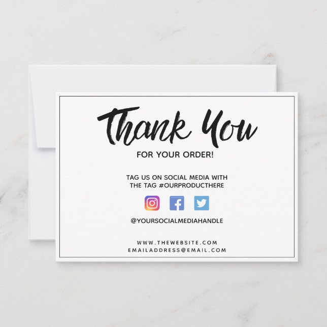 Vielen Dank für Ihre benutzerdefinierte Medieneinl (Vorderseite)