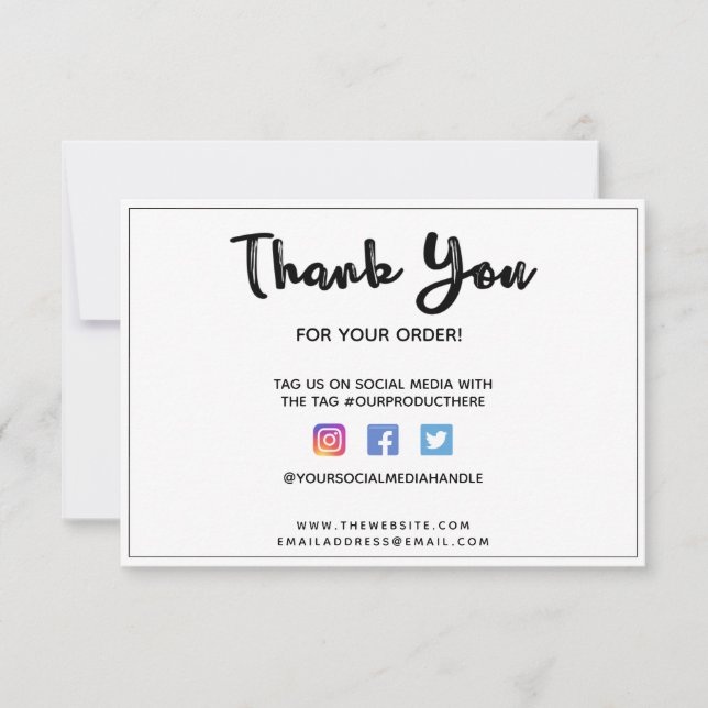 Vielen Dank für Ihre benutzerdefinierte Medieneinl (Vorderseite)