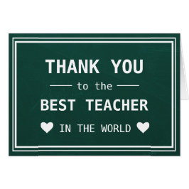 Vielen Dank für Ihre beste Lehrerin Wertschätzung 