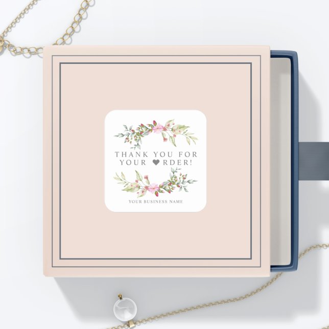 Vielen Dank für Ihre Bestellung Artisan artikel Ga Quadratischer Aufkleber (Von Creator hochgeladen)