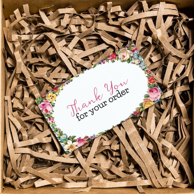 Vielen Dank für Ihre Bestellung Blumenladen einfüg Visitenkarte (Von Creator hochgeladen)