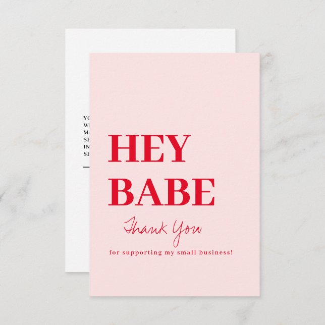 Vielen Dank für Ihre Bestellung Business Card Dankeskarte (Vorne/Hinten)