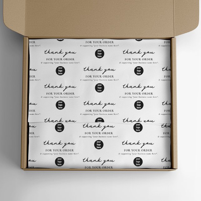 Vielen Dank für Ihre Bestellung Business Packaging Seidenpapier (Thank You for your Order Business Packaging Logo Tissue Paper)