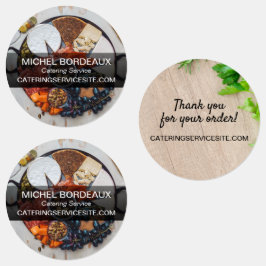 Vielen Dank für Ihre Bestellung Catering Service Etiketten