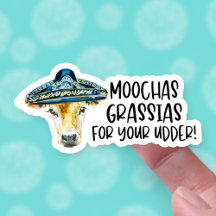 Vielen Dank für Ihre Bestellung Funny Cow Pun Busi