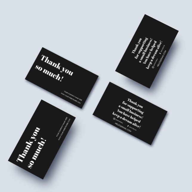 Vielen Dank für Ihre Bestellung, kleine Unternehme Visitenkarte (Von Creator hochgeladen)