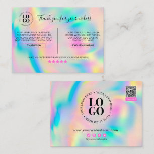 Vielen Dank für Ihre Bestellung Kundendiskontgesch Visitenkarte