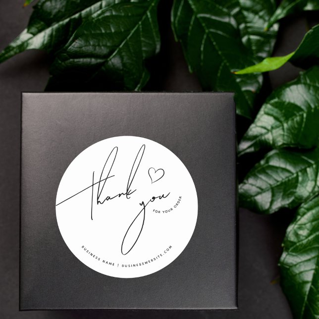 Vielen Dank für Ihre Bestellung maßgeschneiderte k Runder Aufkleber (Von Creator hochgeladen)