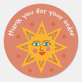 "Vielen Dank für Ihre Bestellung" Niedliche Custom Runder Aufkleber