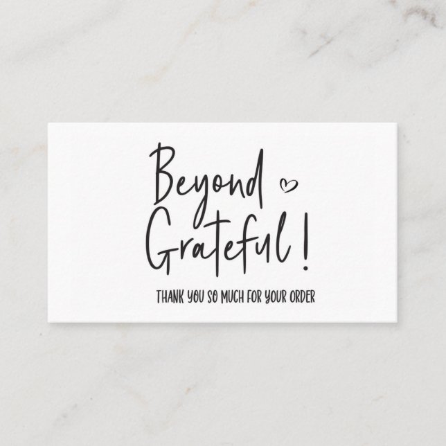 Vielen Dank für Ihre Bestellung Small Branding Visitenkarte (Vorderseite)