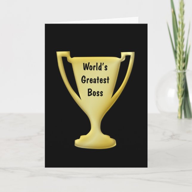 Vielen Dank für Ihre besten Boss Cards Dankeskarte (Vorderseite)