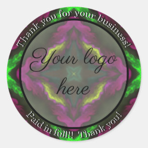 Vielen Dank für Ihre Business-Aufkleber Runder Aufkleber