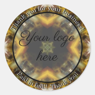 Vielen Dank für Ihre Business-Aufkleber Runder Aufkleber