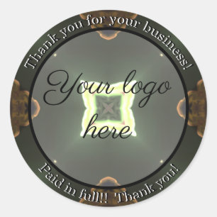 Vielen Dank für Ihre Business-Aufkleber Runder Aufkleber