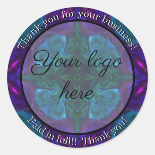 Vielen Dank für Ihre Business-Aufkleber Runder Aufkleber