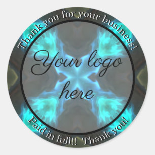 Vielen Dank für Ihre Business-Aufkleber Runder Aufkleber
