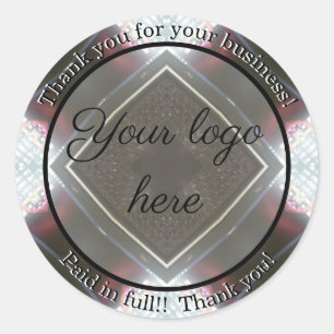 Vielen Dank für Ihre Business-Aufkleber Runder Aufkleber