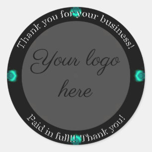 Vielen Dank für Ihre Business-Aufkleber Runder Aufkleber