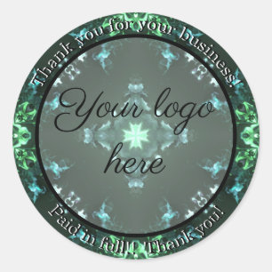 Vielen Dank für Ihre Business-Aufkleber Runder Aufkleber