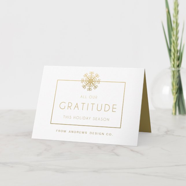 Vielen Dank für Ihre Corporate Holiday Grußkarte Dankeskarte (Vorderseite)