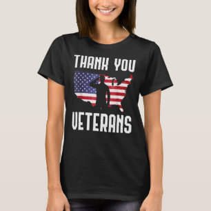 Vielen Dank für Ihre Dienste Patriotic Veterans Pr T-Shirt