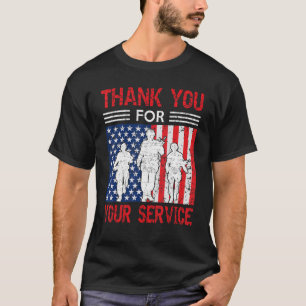 Vielen Dank für Ihre Dienste Patriotic Veterans Ta T-Shirt