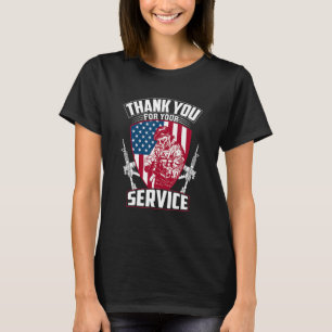 Vielen Dank für Ihre Dienste Patriotic Veterans Ta T-Shirt