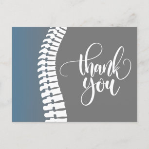 Vielen Dank für Ihre Empfehlung 2 Chiropraktik Postkarte