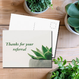 Vielen Dank für Ihre Empfehlung Moderne Pflanze Bu Postkarte