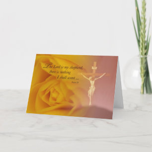 Vielen Dank für Ihre Erinnerung, Christlich, Kreuz Dankeskarte