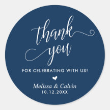 Vielen Dank für Ihre Feier, Navy Blue, Wedding