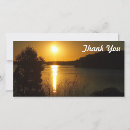 Vielen Dank für Ihre Fotokarte - Mondurasee Sonnen Dankeskarte