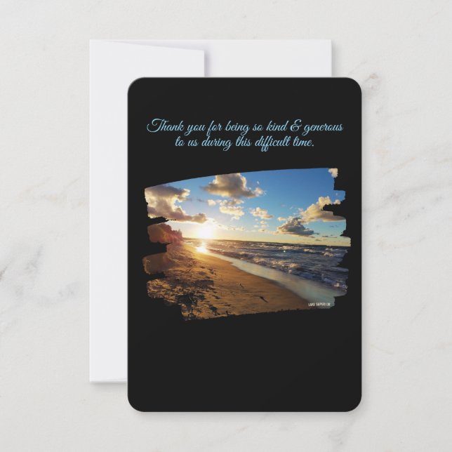 Vielen Dank für Ihre freundliche und großzügige Gr Dankeskarte (Vorderseite)