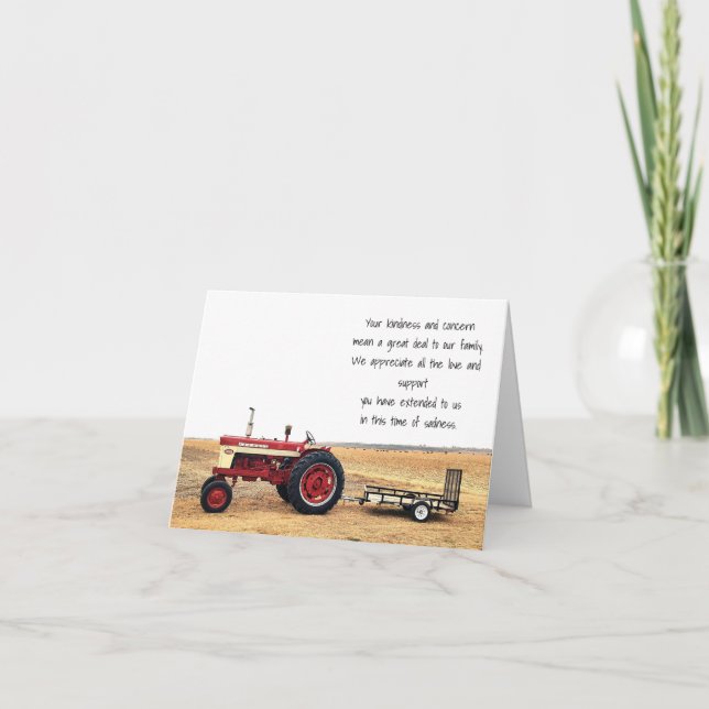 Vielen Dank für Ihre Freundlichkeit Dankeskarte (Vorderseite)