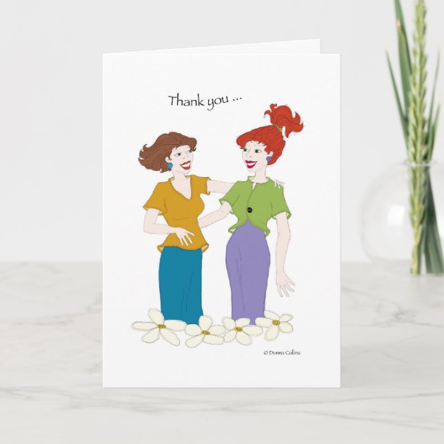 Vielen Dank für Ihre Freundschaftskarte Dankeskarte (Vorderseite)