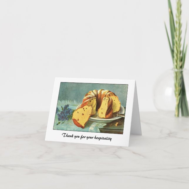 Vielen Dank für Ihre Gastfreundschaft Dankeskarte (Vorderseite)