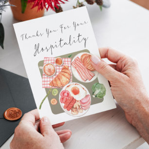 Vielen Dank für Ihre Gastfreundschaft Karte