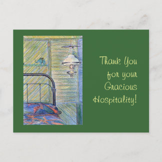 Vielen Dank für Ihre Gastfreundschaft! Postkarte