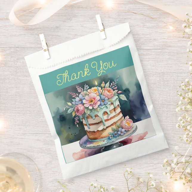 Vielen Dank für Ihre Gefallen: Taschen, Blumenstra Geschenktütchen (Ausgeschnitten)