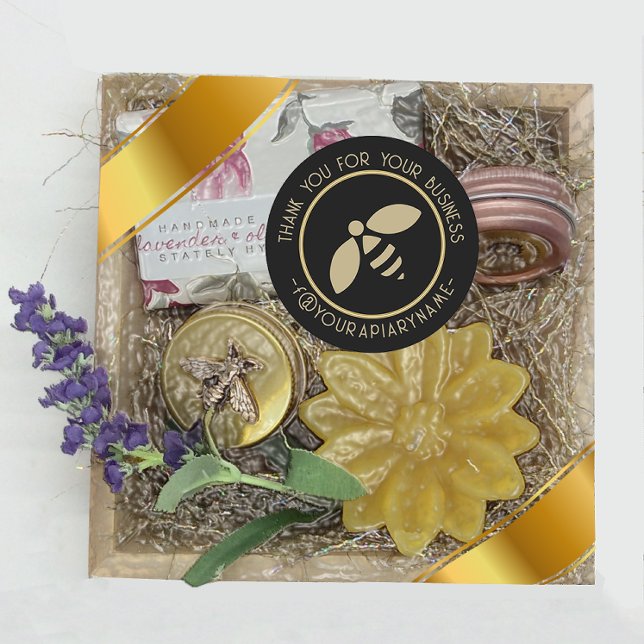 Vielen Dank für Ihre geschäftliche Ehrengarantie G Runder Aufkleber (Von Creator hochgeladen)