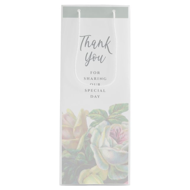 Vielen Dank für Ihre Geschenktasche Geschenktüte Für Weinflaschen (Vorderseite)